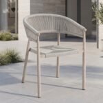 Стілець садовий "Нолі" ODC-20 айворі + білий дуб