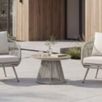 Комплект садових меблів "Белладжо" ODS-2 дріфтвуд грей + айворі