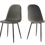 Стілець Яріс чорний/велюр графітовий, G062-15