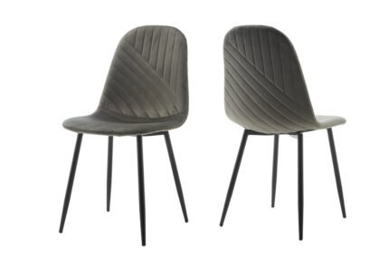 Стілець Яріс чорний/велюр графітовий, G062-15