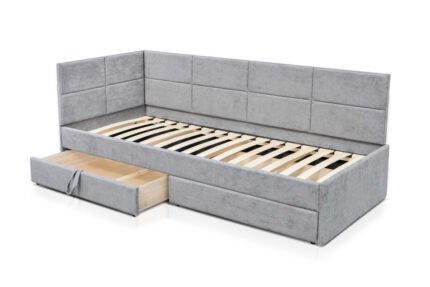 Ліжко Камелот 800*2000, Г ліве Аляска 05 сірий