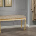 Банкетка 900 Сицилія, слонова кістка+золот патина