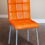 Стілець Аманда (шкірзам оранж)---
