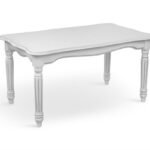 Стіл журнальний Венеціанський 100*60,біли+сріб пат