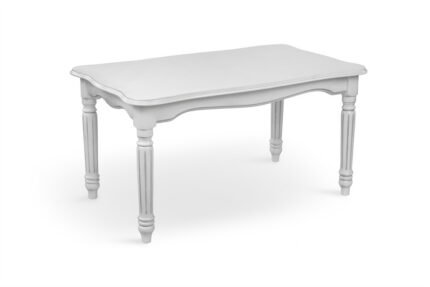 Стіл журнальний Венеціанський 100*60,біли+сріб пат