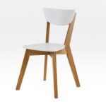 Стілець Рондо ніжки дуб/спинка біла---