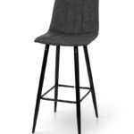 Стілець БАРНИЙ Дрім(65), чор./екошк. антрацитRU-08