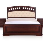 Ліжко Феліція 1800*2000, темн горіх з патиною