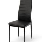 Стілець Ріо, чорний/ шкірзам чорний
