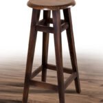 Табурет БАРНИЙ КРУГЛИЙ (80 см), горіх