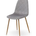 Стілець Ембер-L, термо/велюр світло-сірий