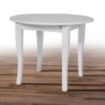 Стіл обідній Остін 1000*1000 білий/матовий---