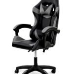 Крісло геймерське Слім, чорний/сірий