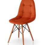 Стілець ДЖАСТІН, велюр гірчичний