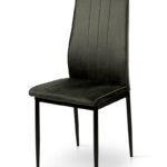 Стілець Річь, чорний/велюр графітовий