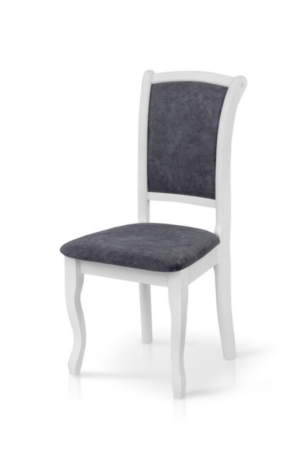 Стілець Лорд, білий/сіра тканина (Вавилон 66)