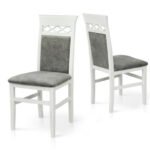 Стілець Таня (білий/Моррант 07 Лайт)