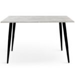 Стіл Гейт 120/80*75, індастріал /чорні ноги