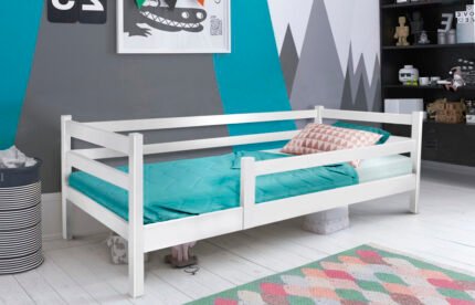 Ліжко Соня з огорожою 900*2000, білий