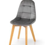 Стілець ІРИС, велюр сірий