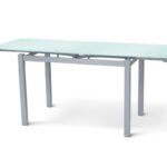 Стіл Венді XS-1025, 80/130*65, білий/сірі ноги