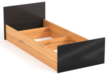 Ліжко 1 спальне 1,0 м "Афіна" (ш.1000 / в.650 / г.2052)