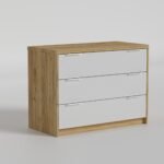 Комод Aura/Аура №1 з кришкою 32 мм, Готові кольорові рішення  Дуб Крафт золотий