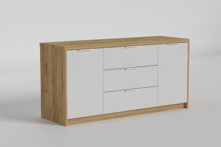 Комод Aura/Аура №2 з кришкою 32 мм, Готові кольорові рішення  Дуб сонома світлий