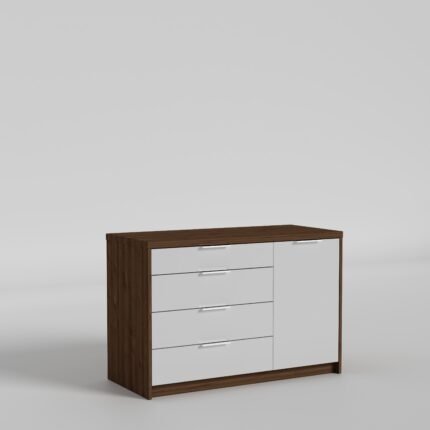 Комод Aura/Аура №3 з кришкою 32 мм, Готові кольорові рішення  Дуб Крафт золотий