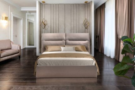 Ліжко м'яке 1600*2000 Сандра, бежевий