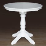 Стіл Чумак нерозкл (D=80), білий