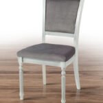 Стілець Сицилія, білий+срібна патина