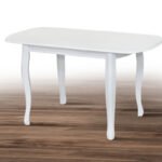 Стіл обідній Турін (110+30)/70, білий