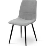 Стілець Ментос-G чорний/ тканина бежева