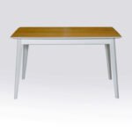 Стіл Сінгл (130+30)/80 ніжки білі/столешня біла---