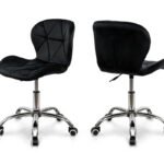 Стілець офісний Роккі, велюр чорний