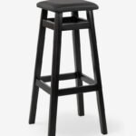 Табурет БАРНИЙ КВАДРАТНИЙ М'ЯКИЙ (80 см), венге