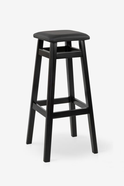 Табурет БАРНИЙ КВАДРАТНИЙ М'ЯКИЙ (80 см), венге