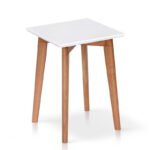 Табурет Модерн, білий/натуральний