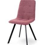 Стілець ФРЕШ (квадрат) чорний/букле цегляна