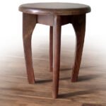 Табурет обідній КРУГЛИЙ, горіх