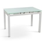 Стіл Венді XS-1025, 80/130*65, білий/білі ноги