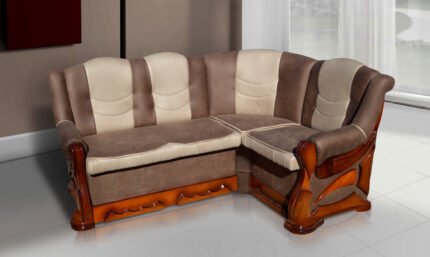 М"який куток Візит 175*130(Brown+Beige) горіх