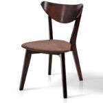 Стілець Лукас м'який, горіх темн/коричнева ткан