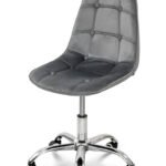 Стілець офісний Марсель, велюр сірий