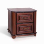 Тумба Феліція, білий+срібна патина