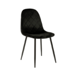 Стілець Ембер-L, чорний/ велюр чорний
