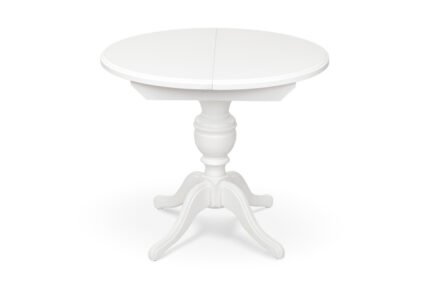 Стіл обідній Гермес Д=89 ( +38 ), білий