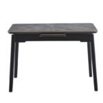 Стіл Нептун 95/125*70 чорний/керам Армані BNSgrey