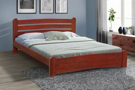 Ліжко Сабріна 1400*2000, вільха/горіх---